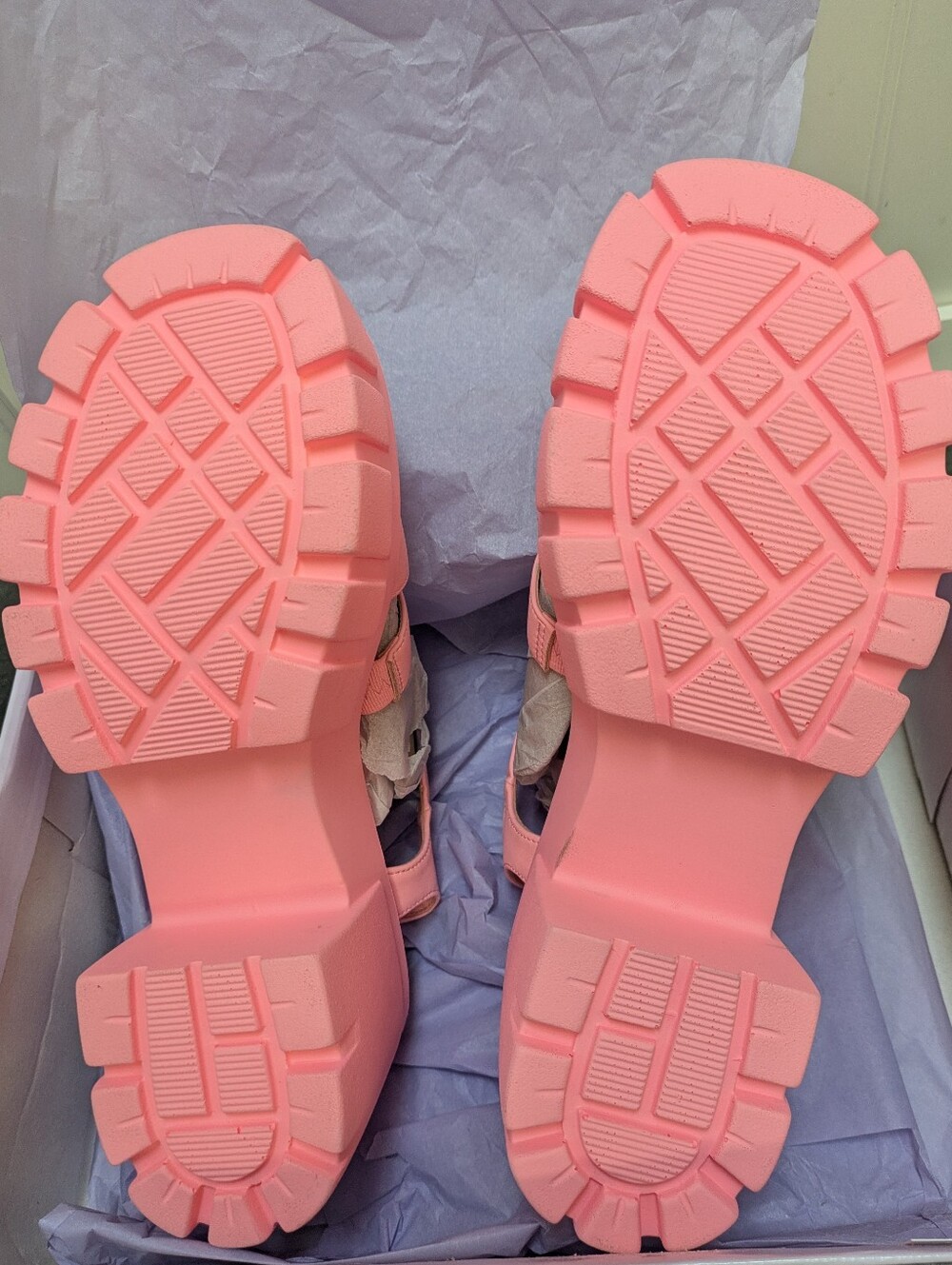 Madden Girl Galexia Strappy Platform Fisherman Sandal in Paris Pink - Picture 3 of 13